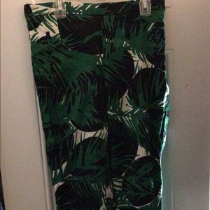 Zara highwaisted Palm print Pants new without tags
